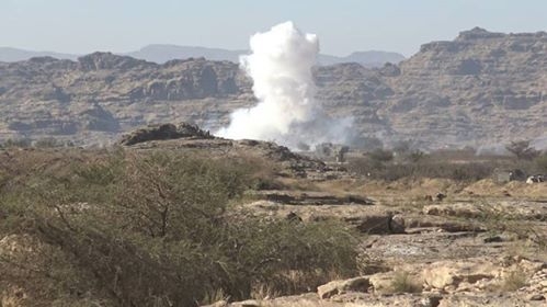 مقاتلات التحالف تستهدف مواقع لميليشيا الحوثي بكتاف صعدة