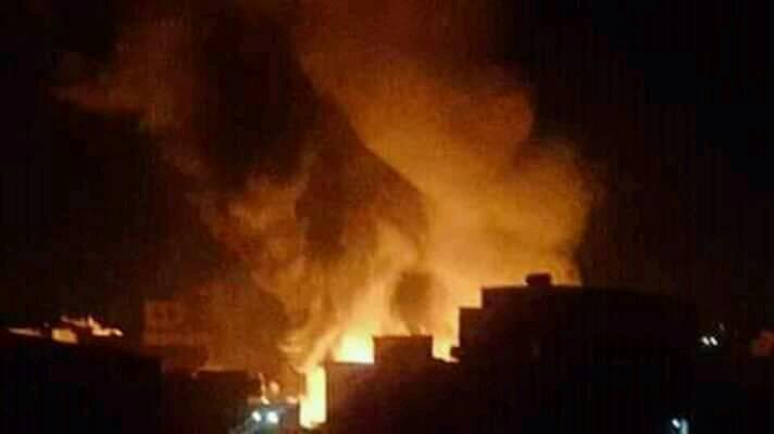 انفجارات عنيفة هزت العاصمة صنعاء فجر اليوم والتحالف يكشف الأهداف التي قصفها "صور"