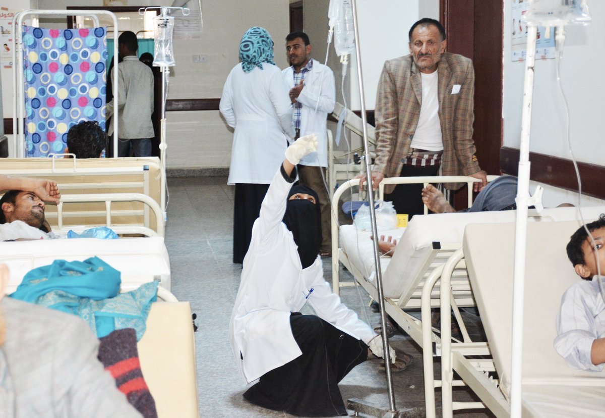 الصحة العالمية: إصابات الكوليرا في اليمن تتجاوز 300 ألف حالة منذ بداية العام
