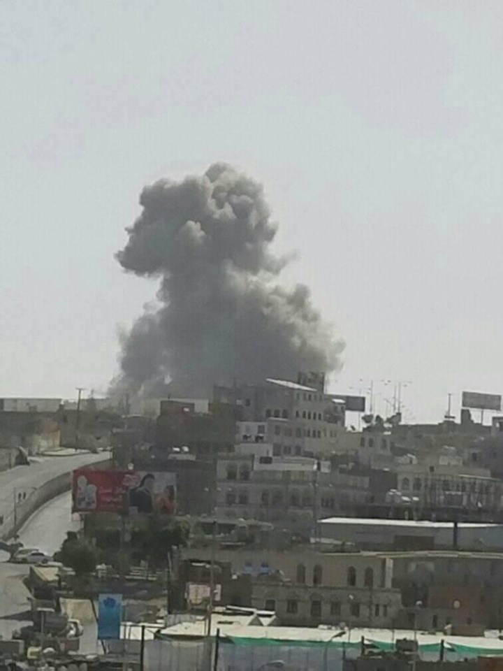 التحالف يقصف أهدافاً في صنعاء وضواحيها بشكل غير مسبوقع (رصد +صور)