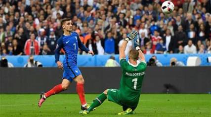 يورو 2016: فرنسا تسحق آيسلندا وتتأهل لمواجهة ألمانيا بنصف النهائي