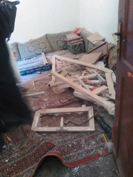 بالصور .. منزل لمواطن في صنعاء دمره التحالف 