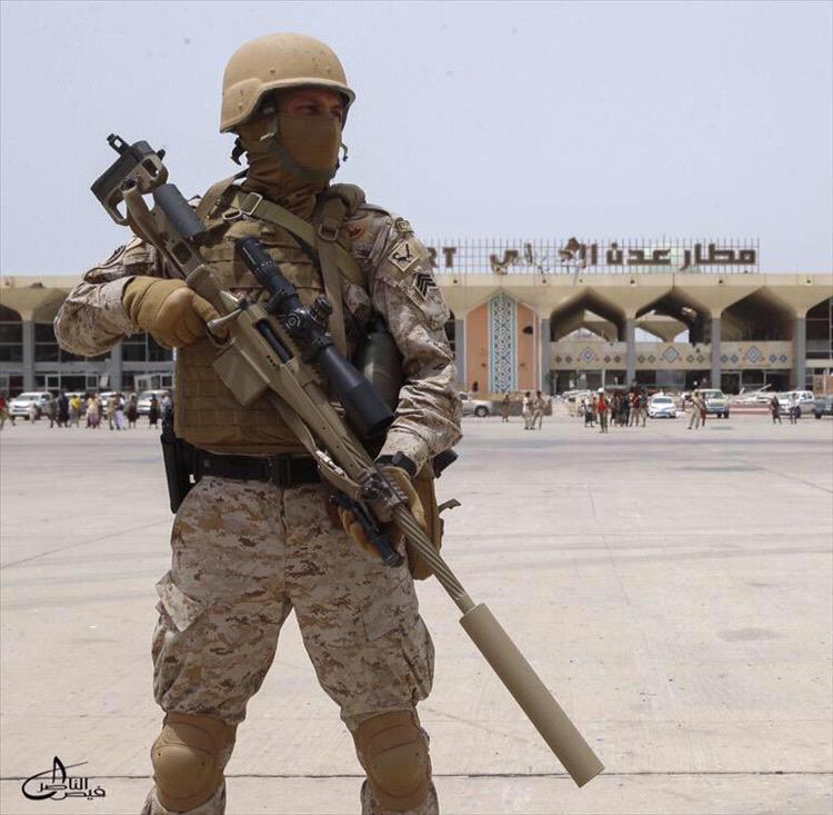 انسحاب القوات السعودية من مطار عدن الدولي ومغادرتها على متن طائرة عسكرية