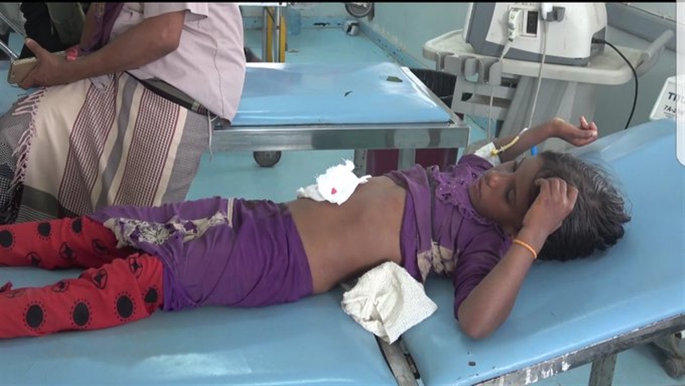 اصابة طفلة بنيران الحوثي في الحديدة