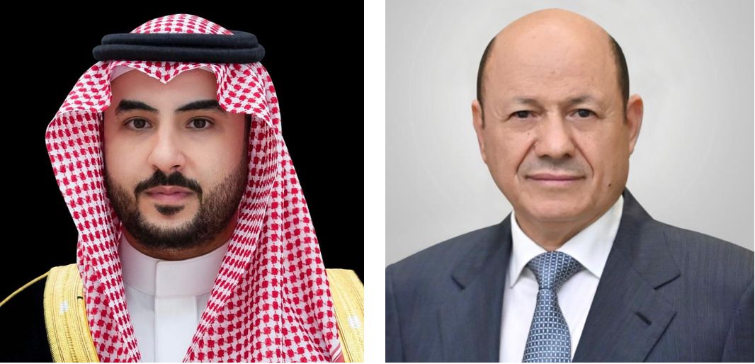 اتصال هاتفي بين الرئيس العليمي ووزير الدفاع السعودي 