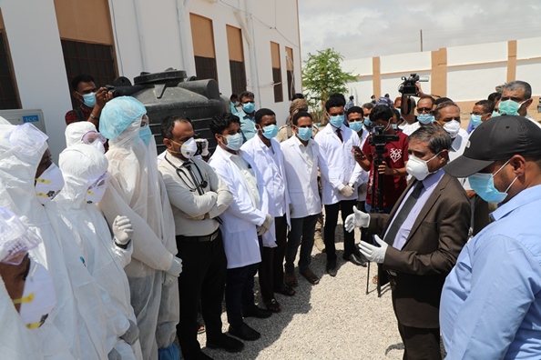 افتتاح أول مستشفى متخصص للحميات وعلاج كورونا في اليمن