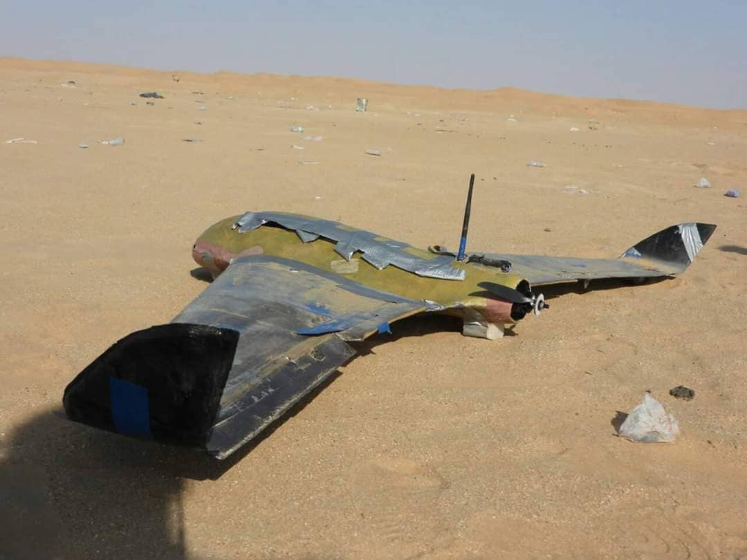 الجيش يسقط طائرة مسيرة تابعة للحوثيين في الجوف