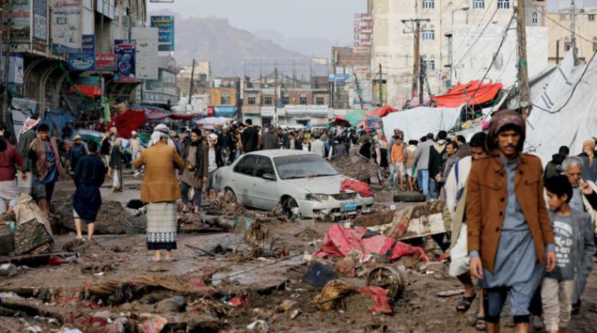 الحوثيون يتجاهلون كارثة سيول صنعاء