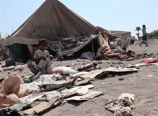 الحكومة: مليشيا الحوثي تعاود قصف مخيم للنازحين في مأرب