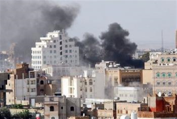 انفجارات تهز مخزن أسلحة وصواريخ للمليشيات الانقلابية بصنعاء