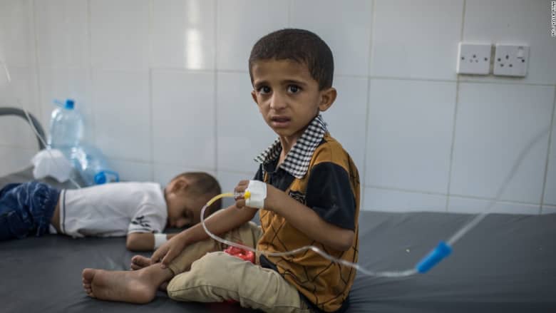 شبكة الإنذار المبكر تحذر من حجم وسرعة تفشي الكوليرا في اليمن
