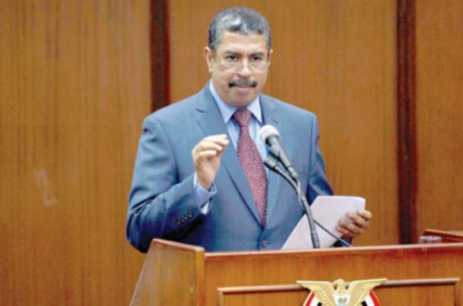 بحاح يؤكد شروط إنهاء الحرب