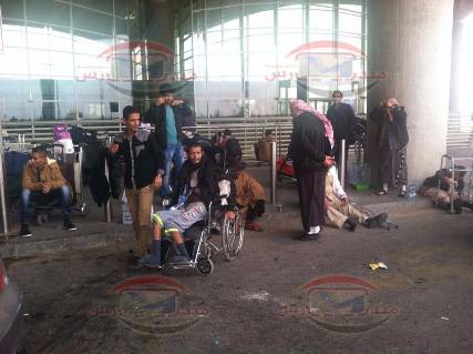 جرحى المقاومة عالقون بمطار عمان بالأردن ويناشدون الحكومة سرعة إعادتهم إلى عدن(مصور)