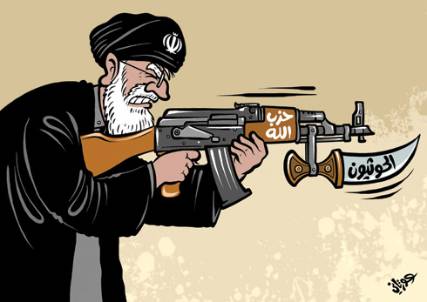 كاريكاتير: الدور الإيراني في اليمن ولبنان