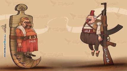 كاريكاتير: سلاح أنصار الله في اليمن وسلاح حزب الله في لبنان