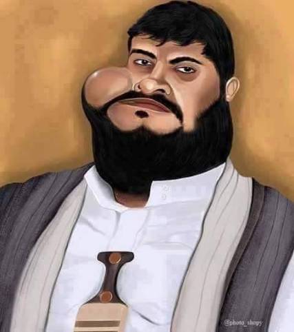 كاريكاتير: عظيم اليمن ، صاحب السعادة محمد علي الحوثي.