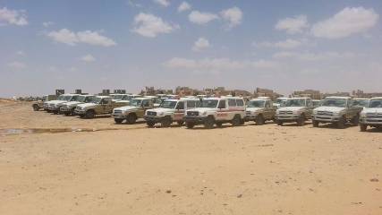 زعماء القبائل يجرون اتصالات من أجل معركة تحرير صنعاء ،، و400 آلية عسكرية (دفعة ثالثة) تصل مأرب