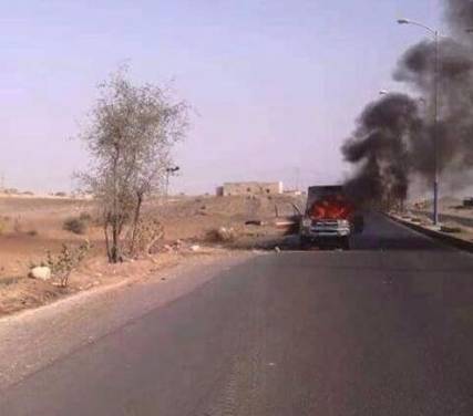 مقاومة آزال تستهدف طقما لميليشيا الحوثي وصالح في ذمار وسقوط قتلى وجرحى