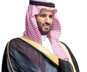الأمير محمد بن سلمان وزير دفاع المملكة يحفز أهالي تعز