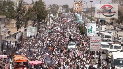 ذمار تنتفض ضد الحوثيين وتجدد رفضها للانقلاب (صور)