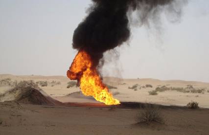 تفجير أنبوب للنفط بمحافظة شبوة جنوب البلاد
