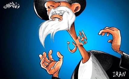 كاريكاتير: ايران تفشل في إبتلاع اليمن