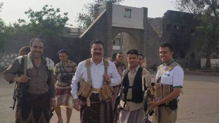 قائد قوات الأمن الخاصة المعين من قبل الحوثيين يظهر في لحج ومصادر تؤكد مشاركته في القتال (صور)