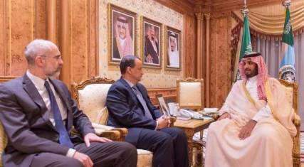 ولي العهد السعودي يناقش مع ولد الشيخ تطبيق القرار 2216 في اليمن