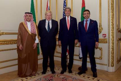 اجتماع رباعي في لندن يؤكد على أن الحل في اليمن يبدأ بانسحاب مليشيا الحوثي من العاصمة والمدن الأخرى