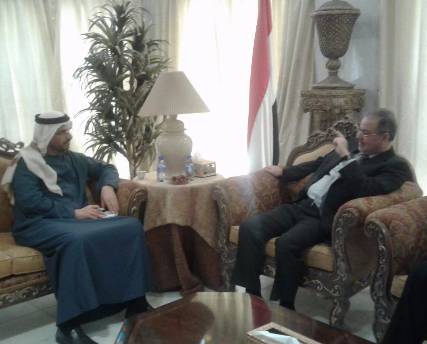 المخلافي يبحث مع السفير الإماراتي لدى اليمن مستجدات الأوضاع العسكرية والسياسية