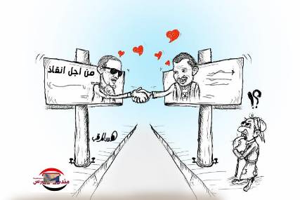 كاريكاتير: أحمد علي وعبد الملك الحوثي
