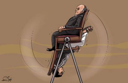 كاريكاتير: هادي يطيح بالحوثي