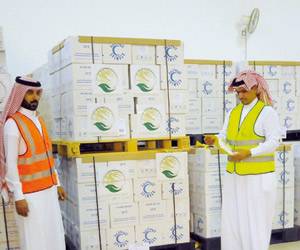 مساعدات مركز سلمان تصل لعالقي الوديعة