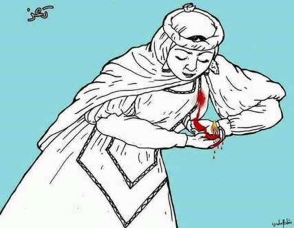 كاريكاتير: دماء تعز نور للحرية في اليمن