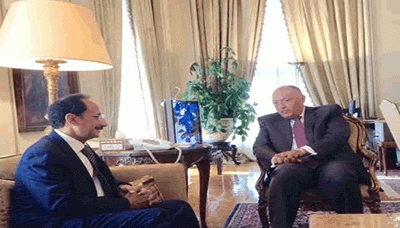 الأصبحي يلتقي وزير الخارجية المصري