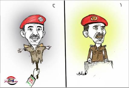 محمود الصبيحي .. من بطل قومي إلى رجل المليشيا الأول ( كاريكاتير)